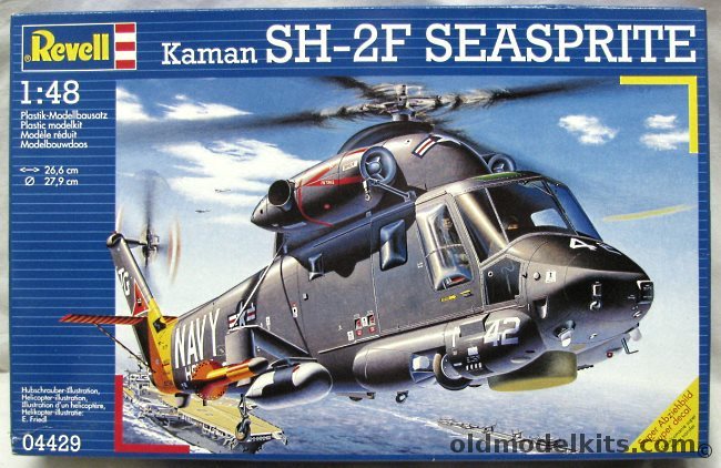 Revell 1/48 Kaman SH-2F Seasprite Helicopter, 04429 plastic model kit